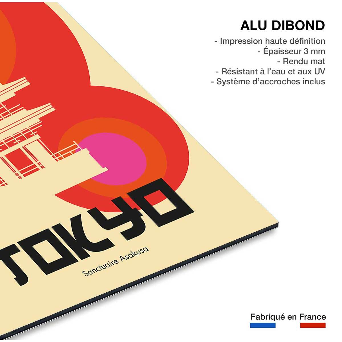 Tableau tokyo temple asakusa Tableau alu Dibond