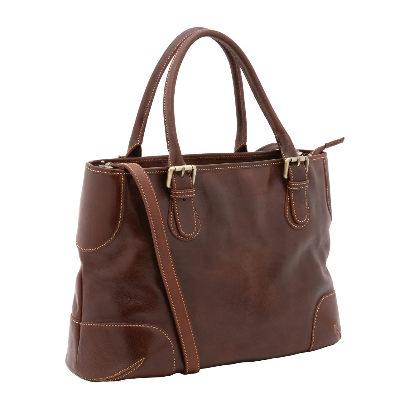 Borsa a tracolla da donna - Modello False - 100% pelle - 28.0 x 43.0 x 16.0 cm