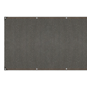 Brise vue occultant  1x5 m 220 gr/m² gris
