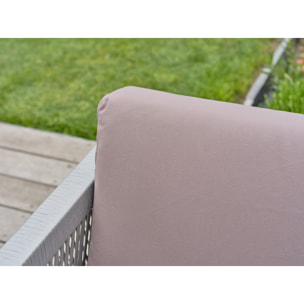 JORDA - Salon de jardin d'angle 5 places - Acacia