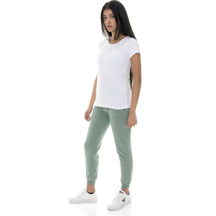 Camiseta de mujer con logo lateral de corazón Leone Basic