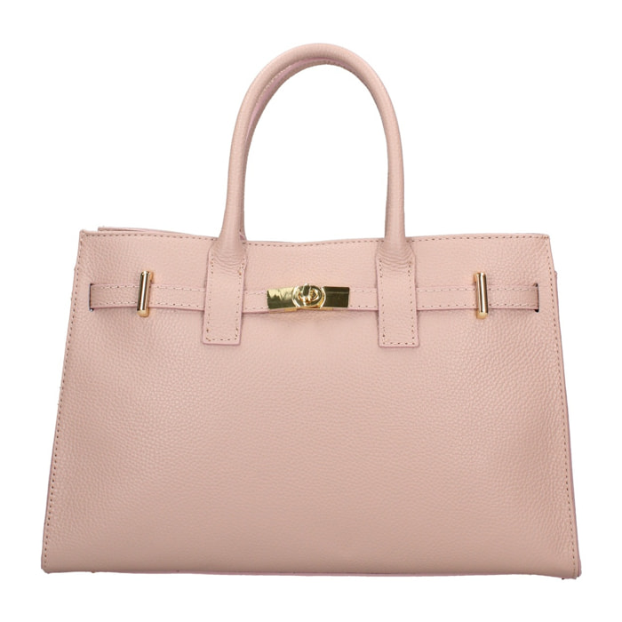 Borsa a mano da donna Made in Italy - Modello Zelia Ultra - 100% pelle - 37.5 x 24.0 x 14.0 cm