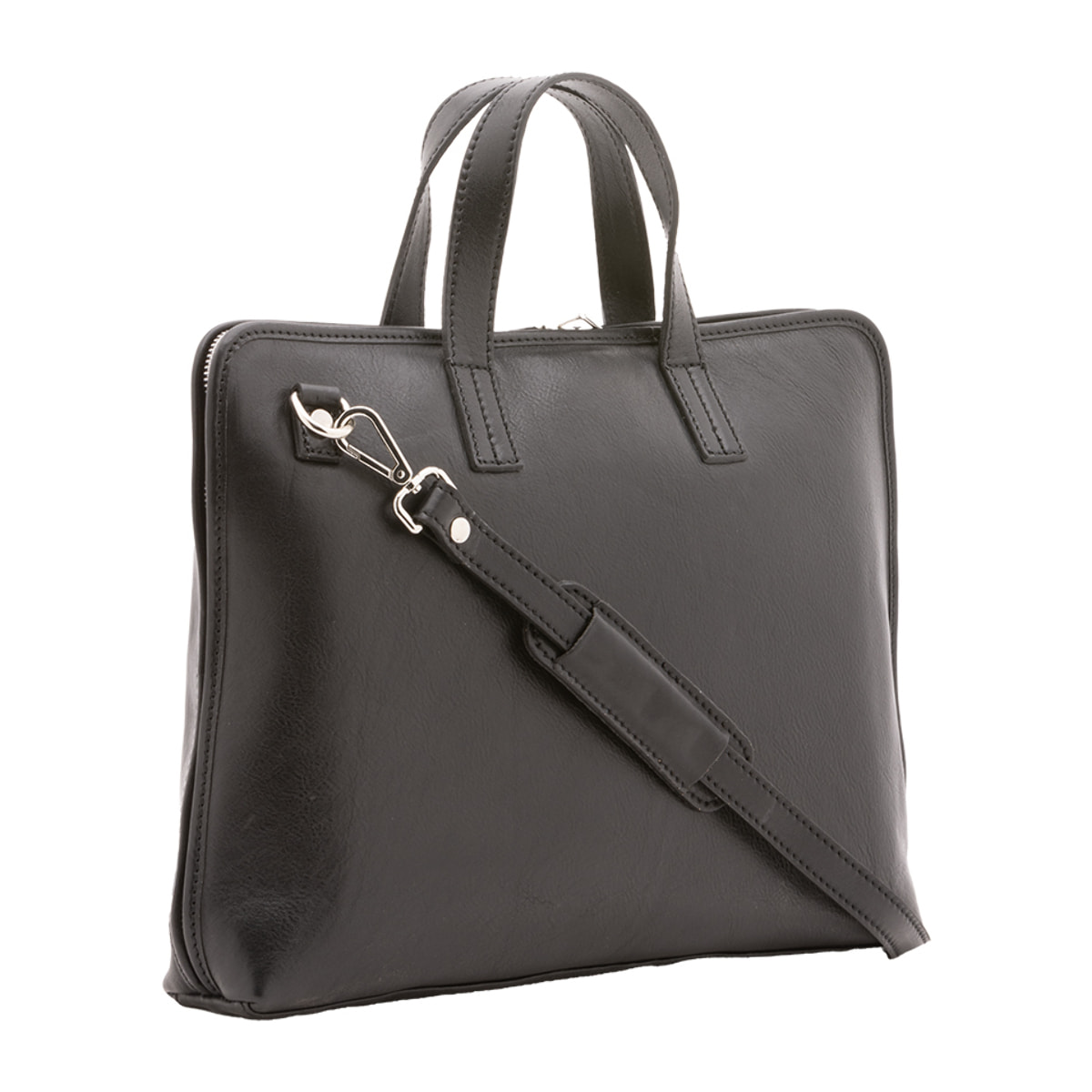 Borsa a mano  unisex In Vera pelle Made in Italy 40x30x5 cm