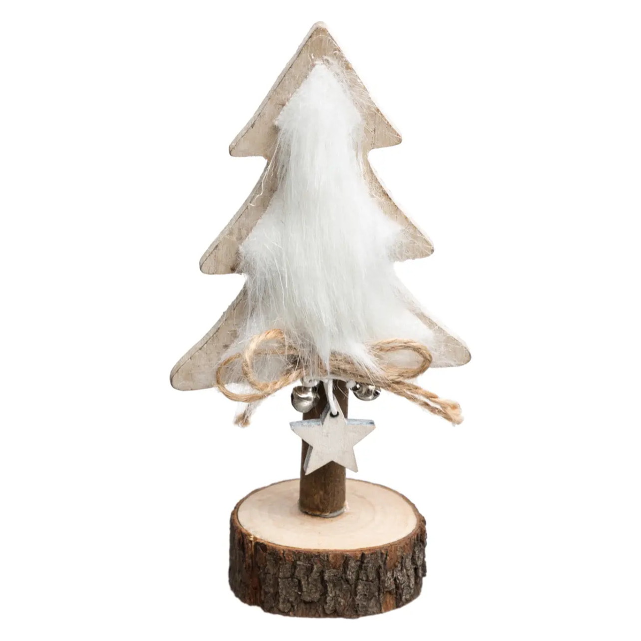 Décoration Sapin Bois  Fourrure