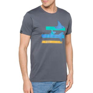 T-shirt in cotone 150 gr Wings Hot Buttered Grigio Scuro