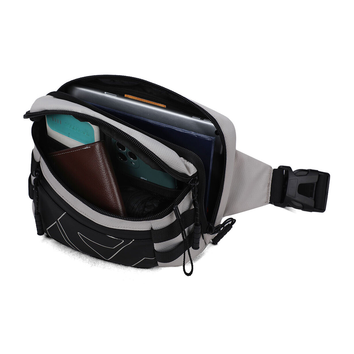 Marsupio unisex Textile Prodotto Vegano 22x9x15 cm