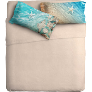 Completo letto fotografico Fine-Art IPERSAN Puro Cotone Mare