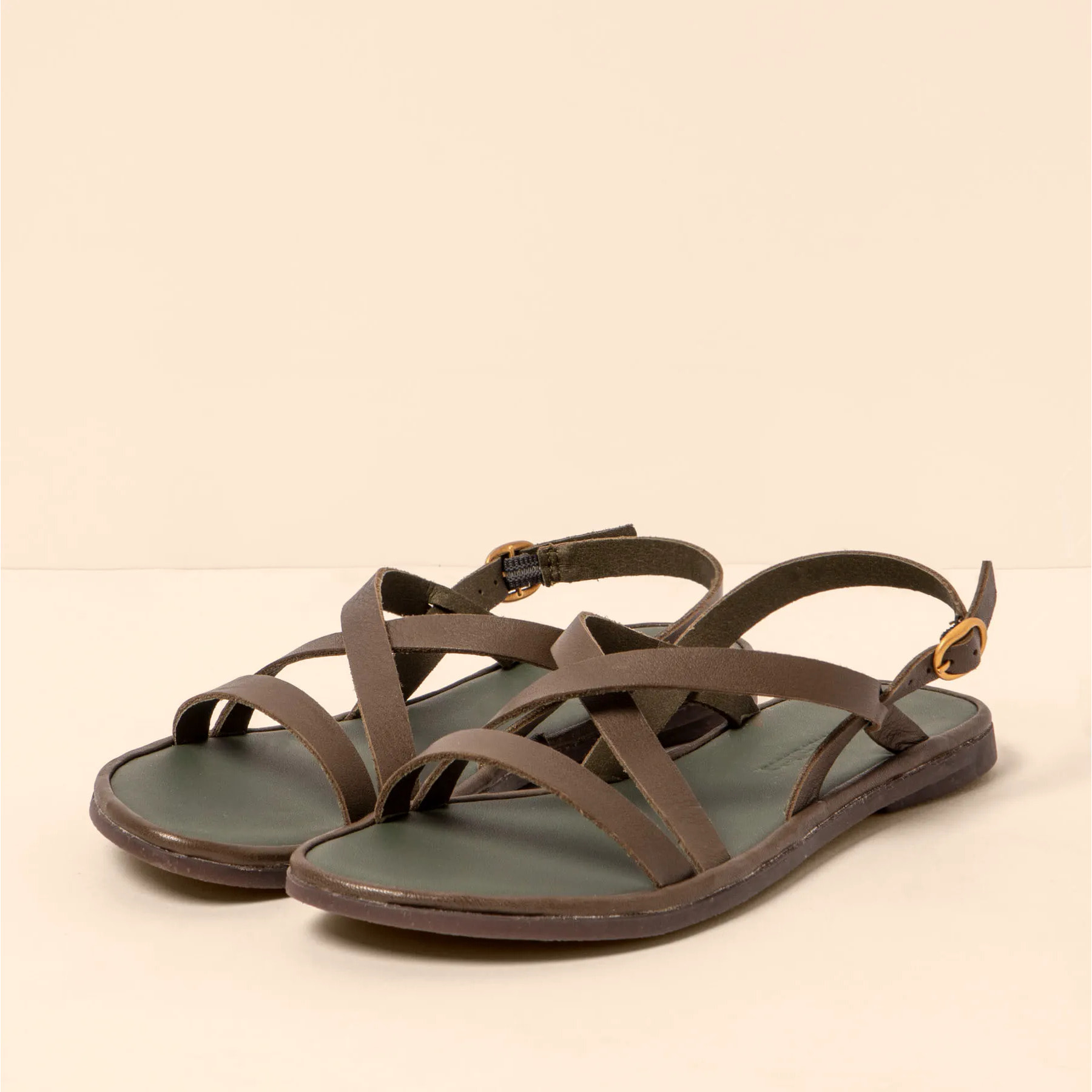 Sandalias N5694 SOFT NAPPA FOREST / TULIP color Forest