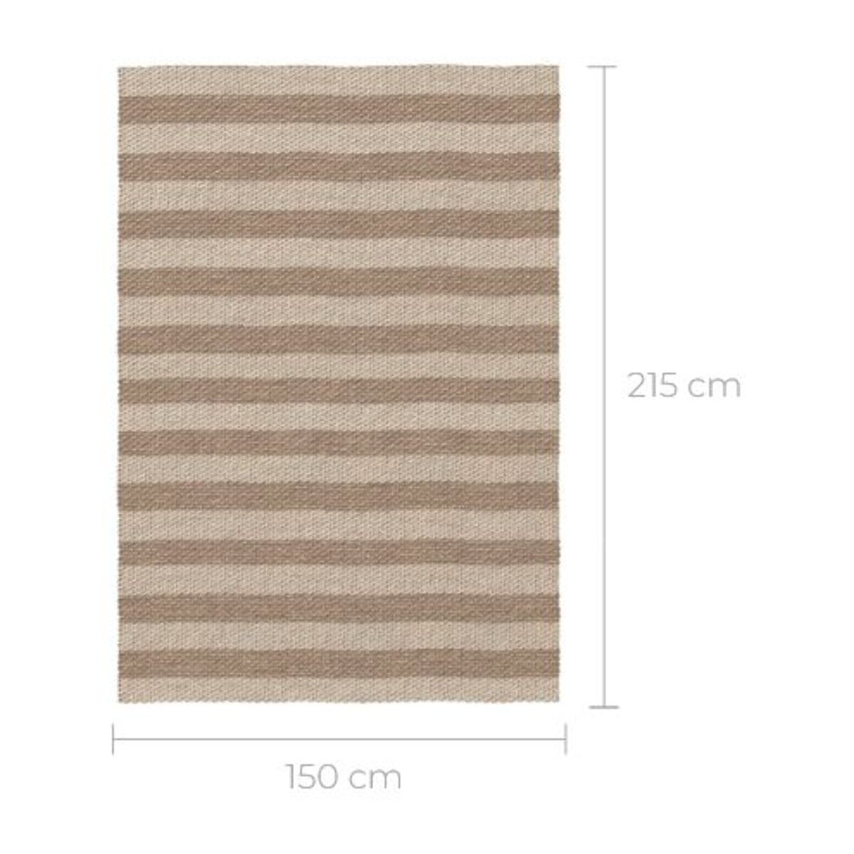 Tapis rectangulaire en jacinthe d'eau 215x150 cm - Saona