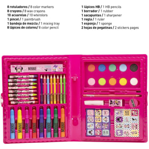 Set Papelería Coloreable Caja Minnie