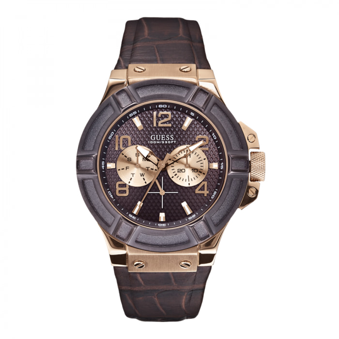 Reloj Guess W0040G3 Hombre Analogico Cuarzo con Correa de Pu & leather strap