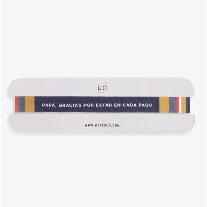 Pulsera "Papá, gracias por estar en cada paso"