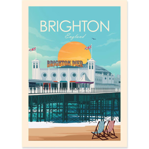Affiche - Brighton England - Studio Inception