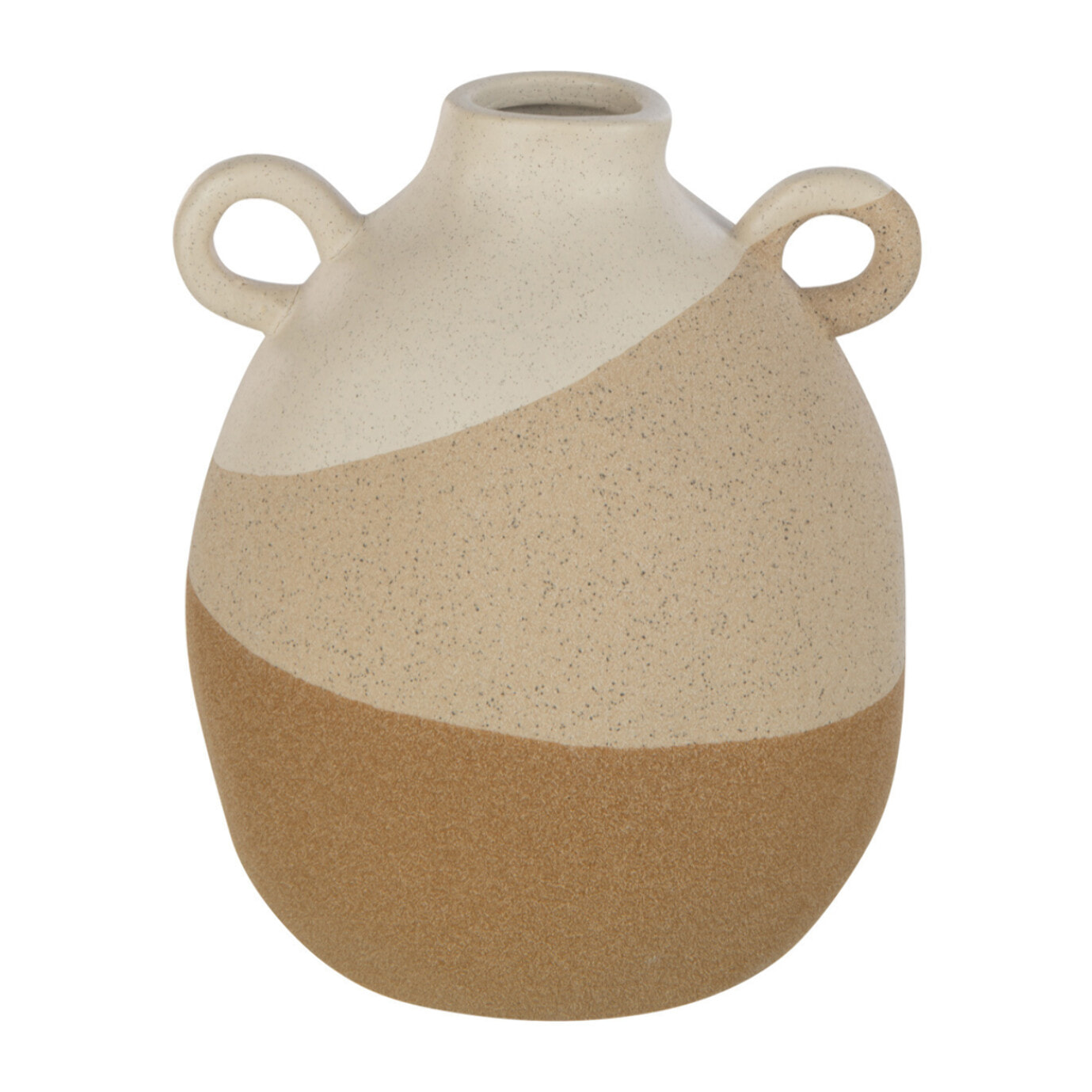 J-Line vase Oreille - céramique - beige/marron clair - small - Ø 16 cm