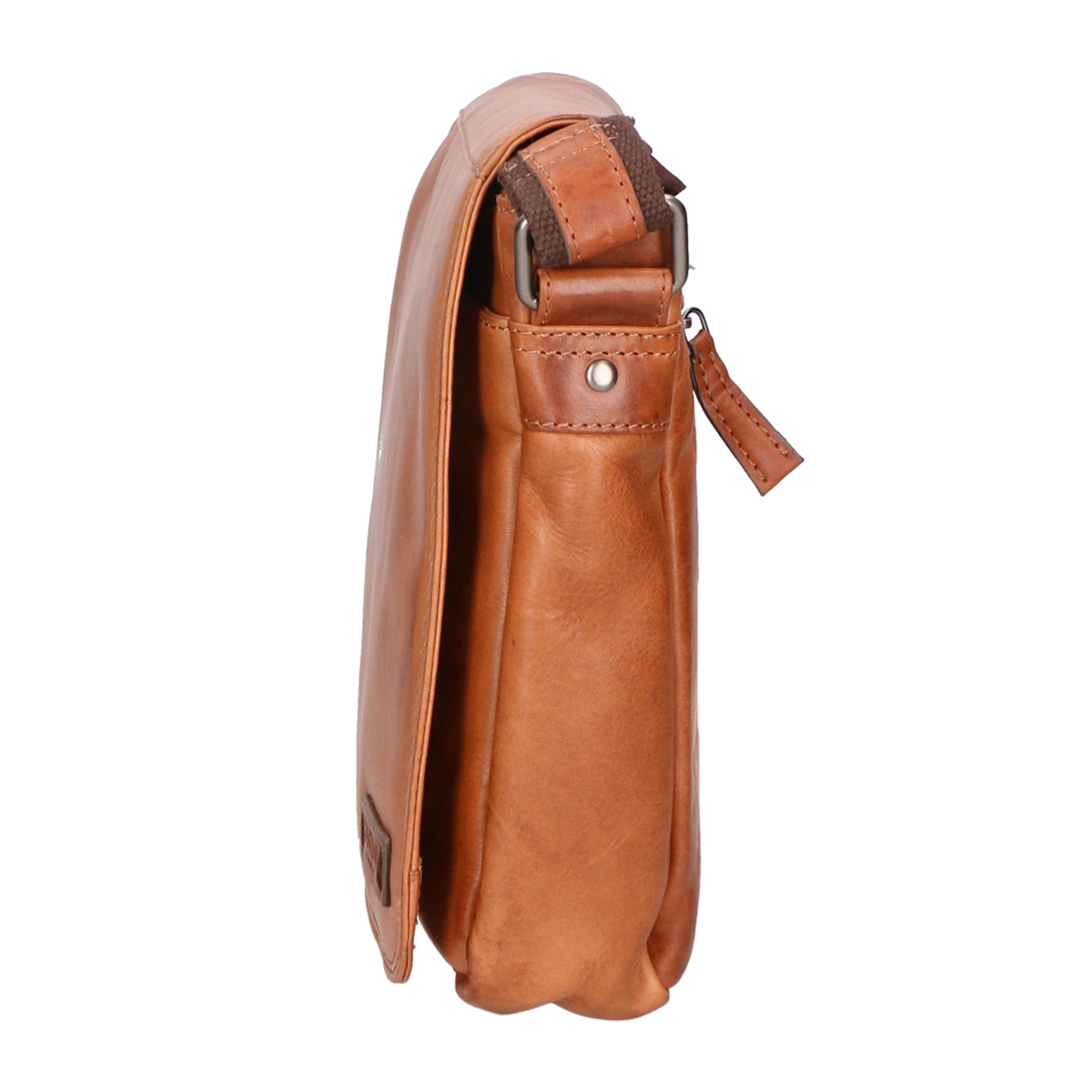 Borsa a tracolla unisex In Vera pelle Made in Italy 30x27x4 cm