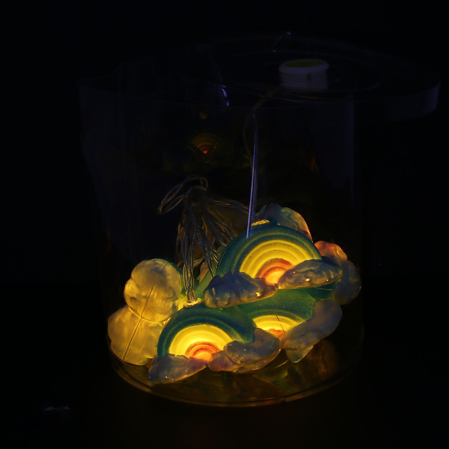 Guirlande - HOME DECO KIDS - 10 LED - Ambiance douce - Blanc et bleu