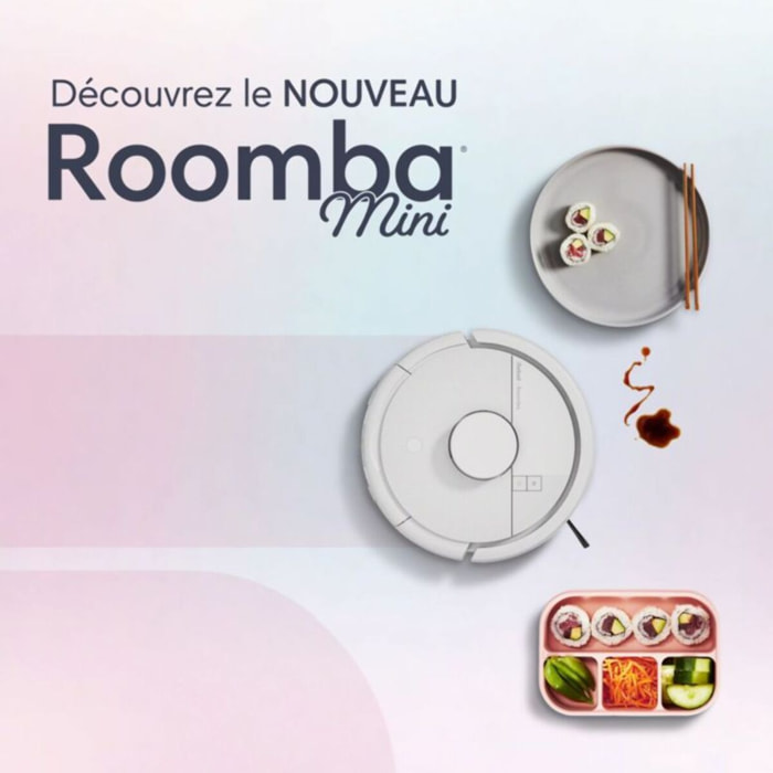 Robot Aspirateur Laveur IROBOT Roomba Mini Blanc F155240