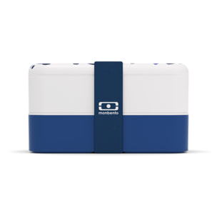 Lunch box 2 compartiments Original 1L Made in France bleu Léopard
