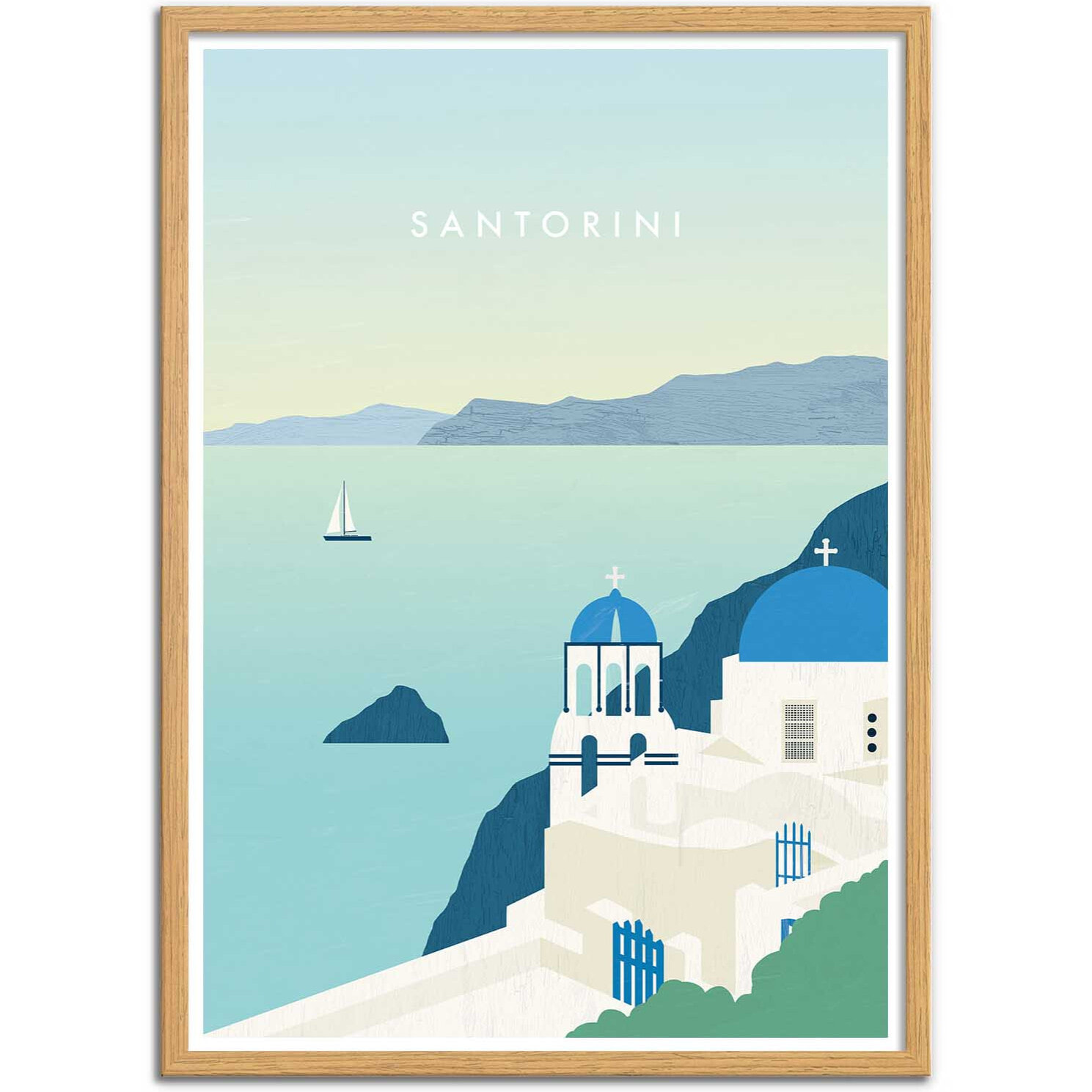 Affiche - Santorini - Katinka Reinke