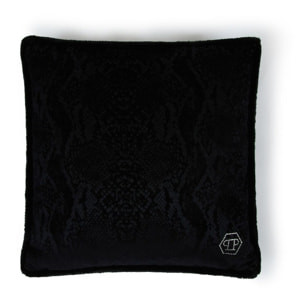 PHILIPP PLEIN Velvet Cushion Python Print 40x40