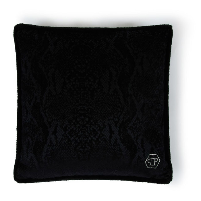 PHILIPP PLEIN Velvet Cushion Python Print 40x40