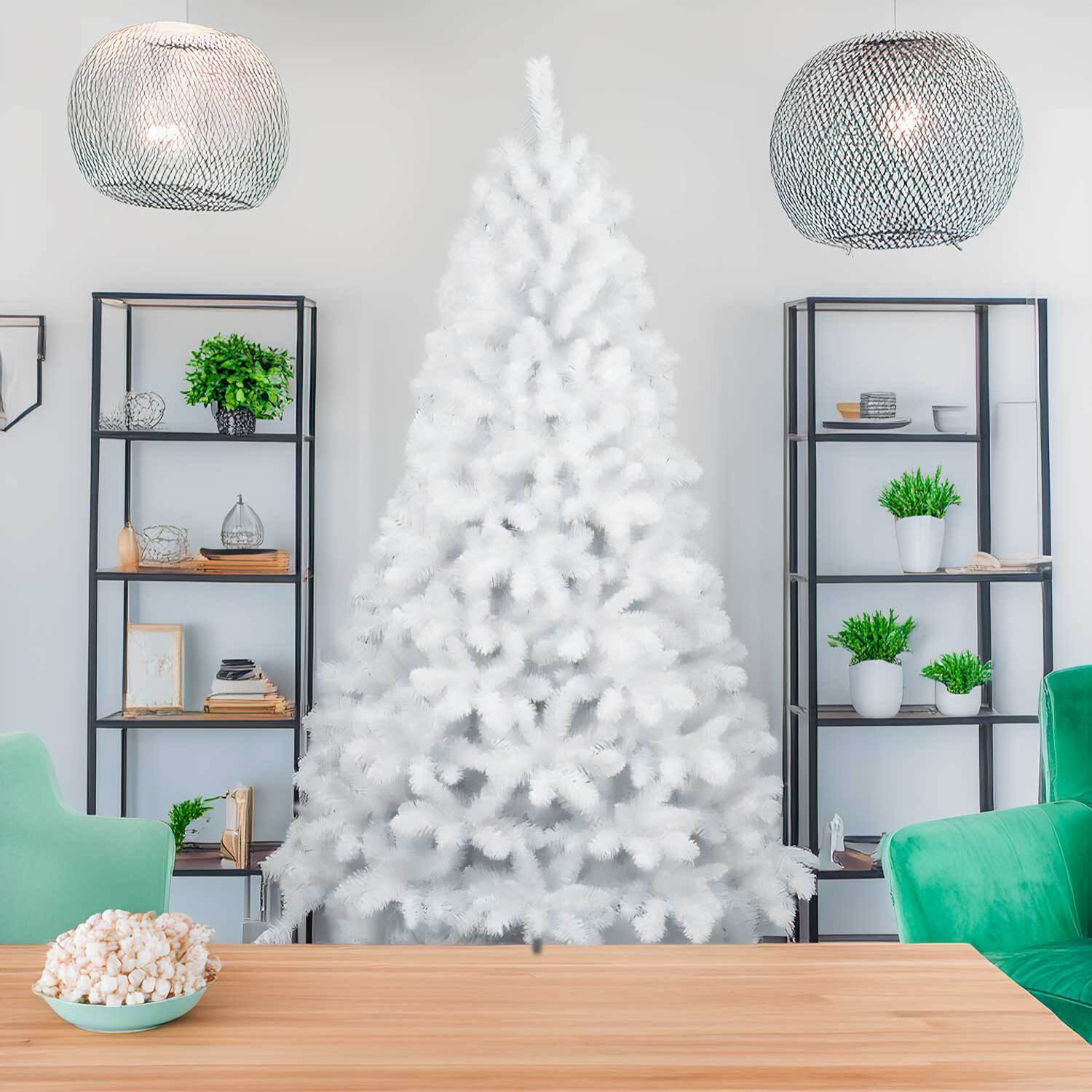 Cervino - Albero di Natale colore bianco ø99x180H, 684 rami