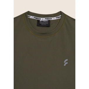 T-shirt Uomo in Tessuto Tecnico con inserti traspiranti