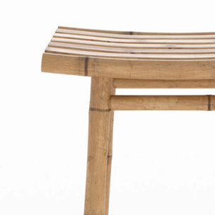 Tabouret de bar extérieur en bambou 74 cm - Vadella