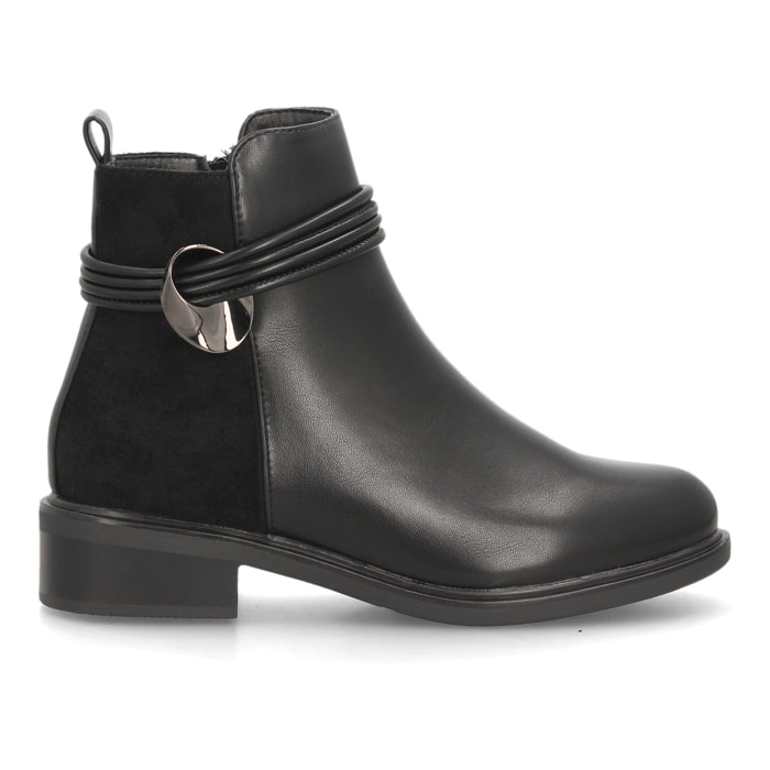Botines mujer con tiras decorativas para mujer.