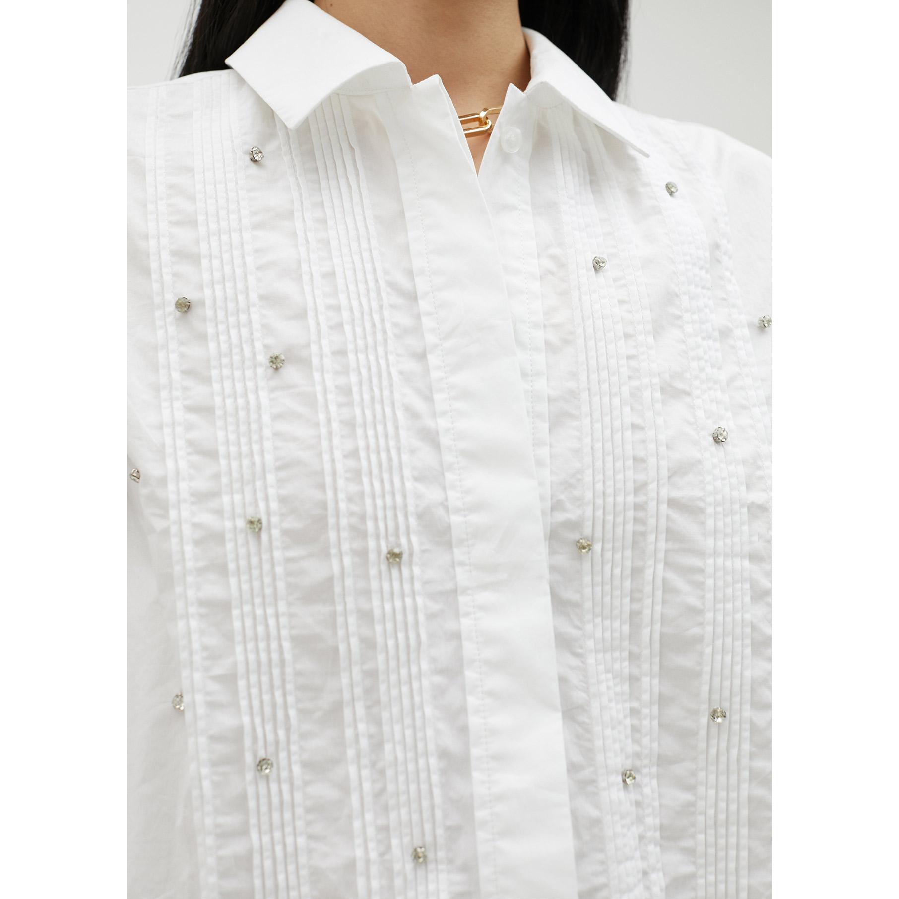 Camicia corta con strass