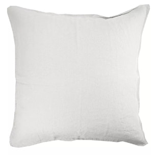 Taie d'oreiller pur lin lavé 160 g/m² uni blanc Syracuse white