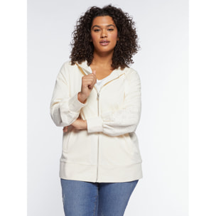 Fiorella Rubino - Sudadera con mangas bordadas - Blanco