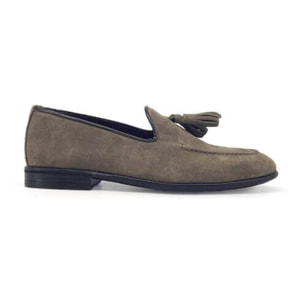 Zapatos Slippers para Hombre - Duca di Morrone Ascanio Suede Dove Gray