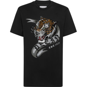 PHILIPP PLEIN Camiseta de cuello redondo y manga corta TATTOO