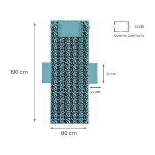 Telo Mare Lettino In Microfibra Disegno Fashion Summer