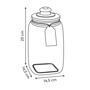 Bonbonnière Bonby ronde 2,8L transparent