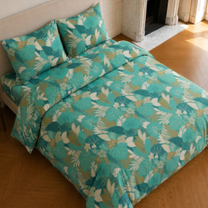 Parure housse de couette 100% microfibre motif tropical - IVY