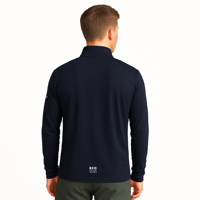 Sudadera ECOON modelo La diagonale des Fous en color Azul Marino