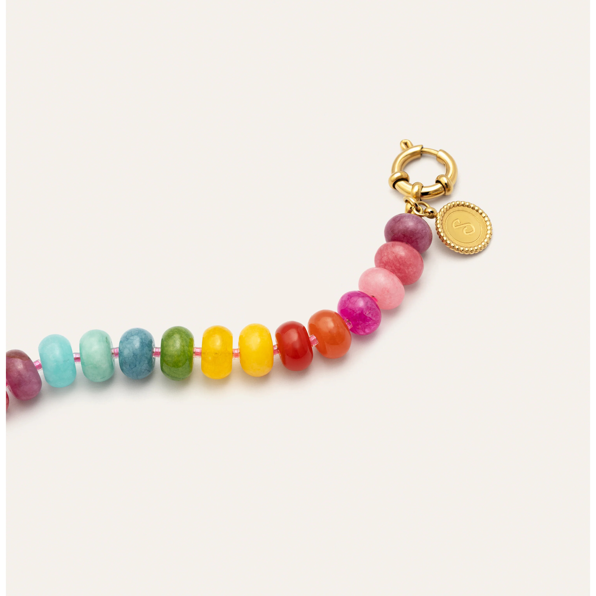 Pulsera Bloom Stones Acero Baño Oro