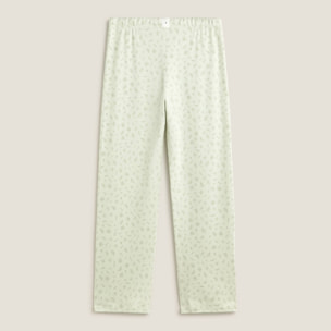 Pantalón de punto de algodón sostenible Mati color verde claro 100% Algodón