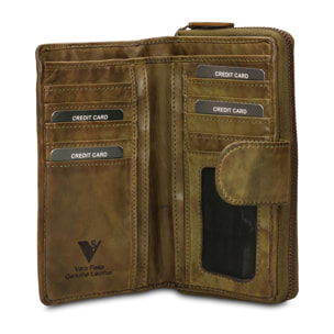 Portafoglio uomo in vera pelle - Modello Valerian Elite - 10.0 x 17.0 x 3.0 cm