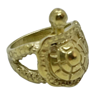 Anillo tortuga dorado