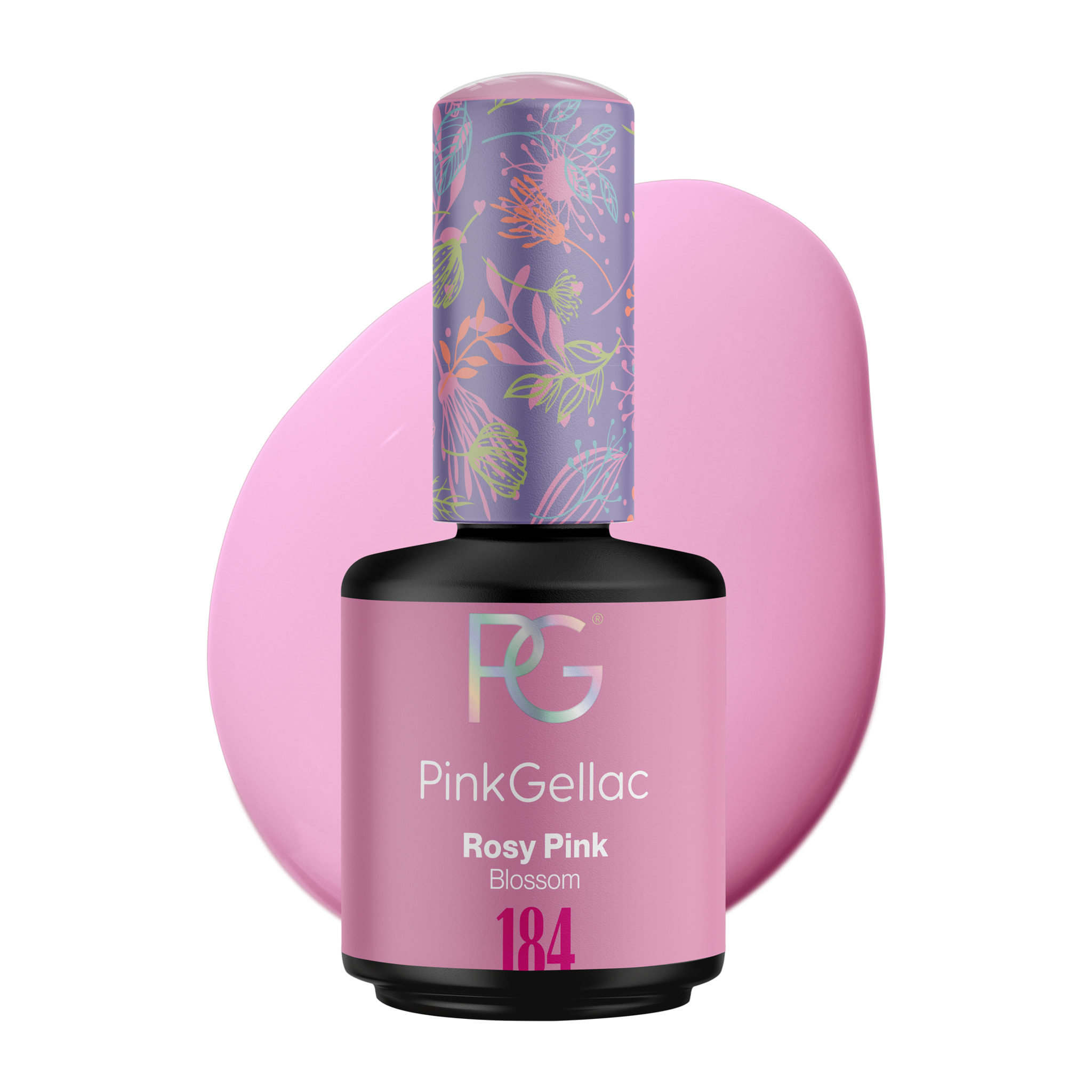 Vernis semi-permanent - 184 Rosy Pink - 15 ml