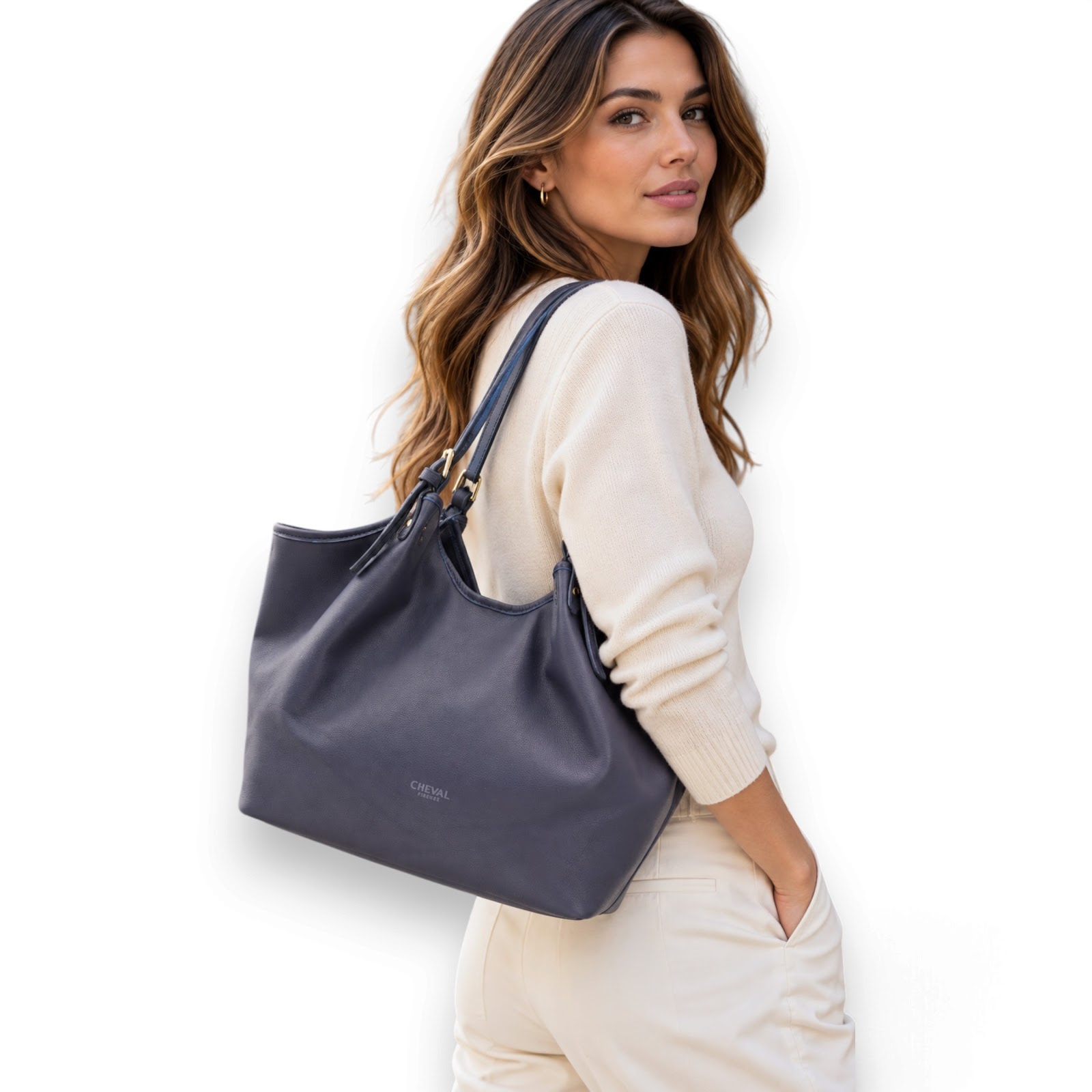 Borsa a Spalla Cheval Firenze Savanah A/S Blu Navy