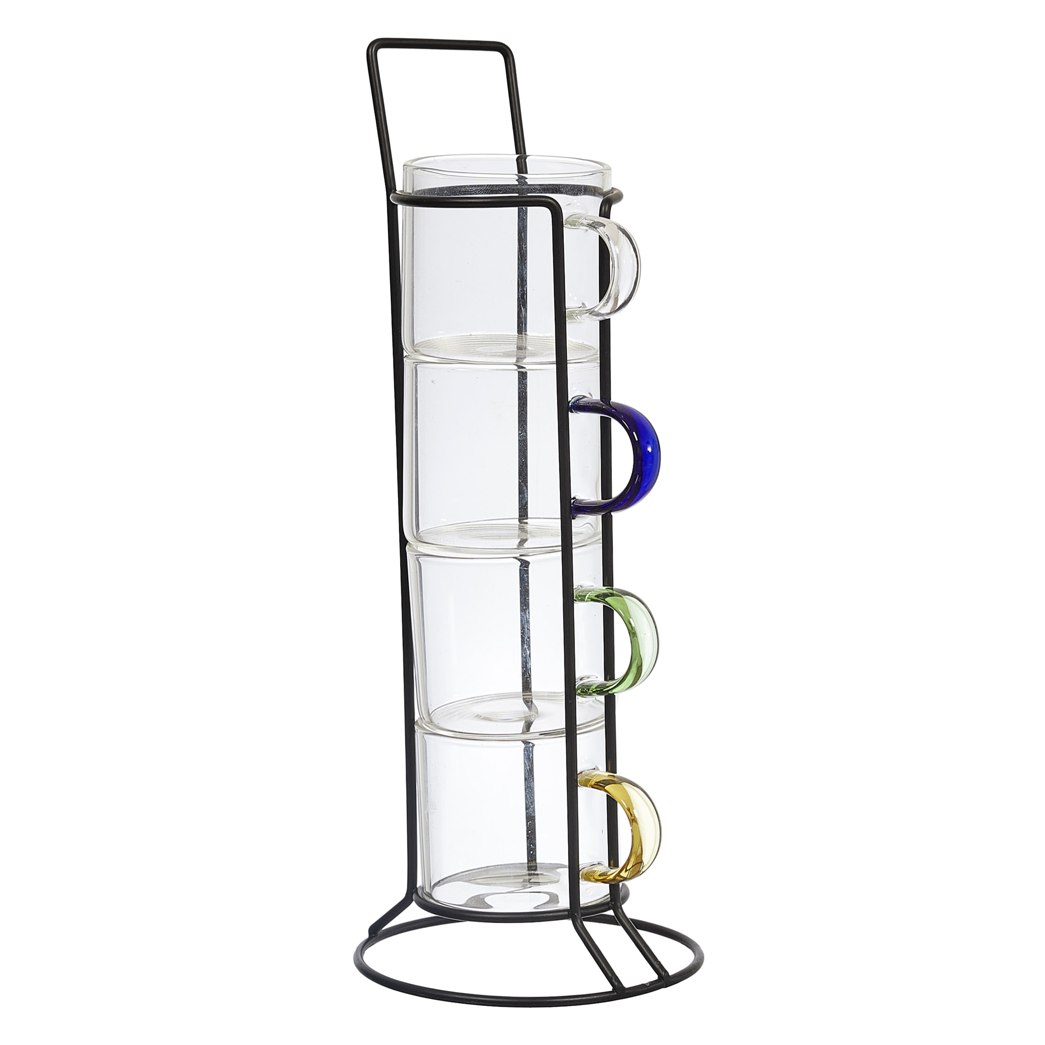 Tasse Expresso Verre X4 Avec Support