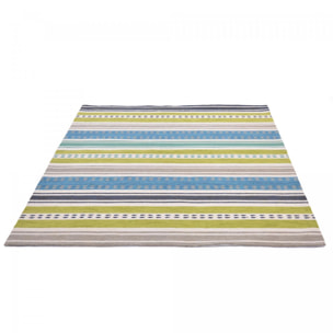 Tapis extérieur tissé kilim rectangle NUITORD