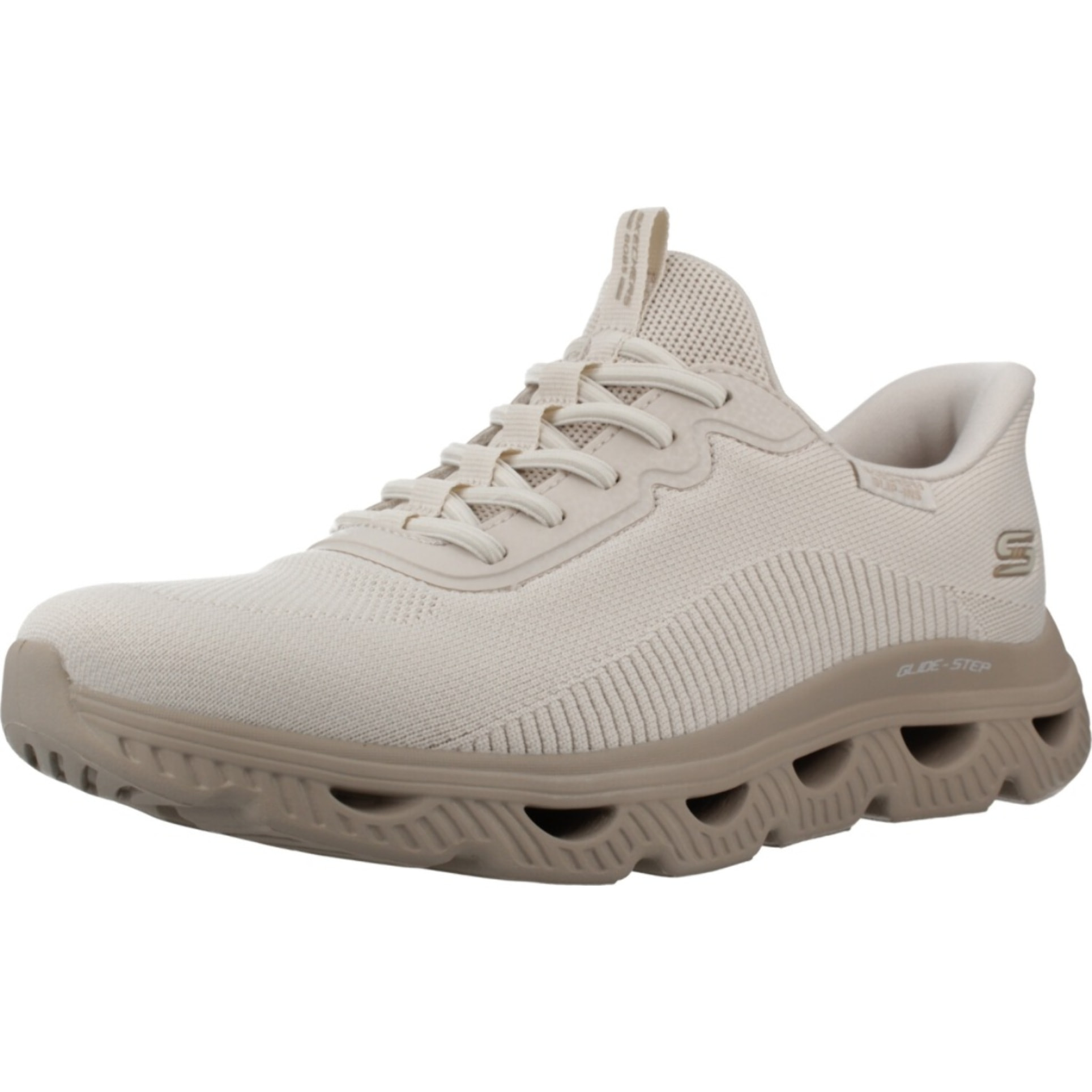 Sneakers De  Mujer Slip-ins Bobs Arc Waves Beis