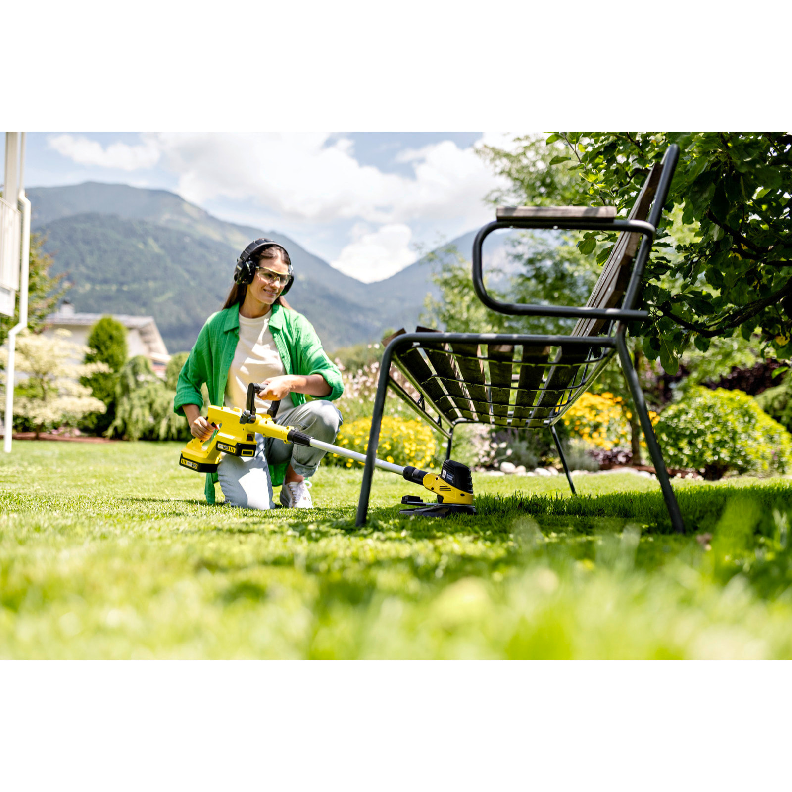 Coupe bordures 36V Karcher LTR 3-18 Dual Battery Set - Largeur de coupe 30 cm- 2 Batteries 18V 2-5 Ah