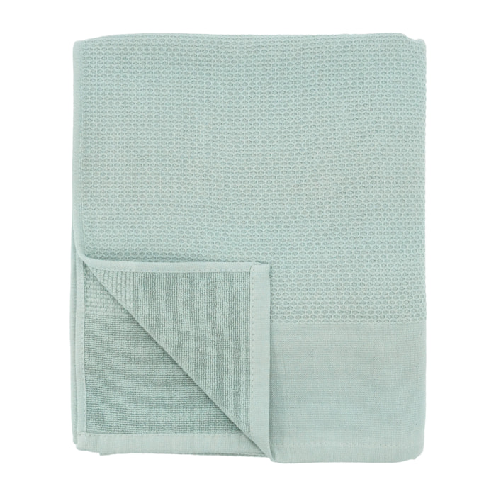 Drap de bain - Waffle Sauge - 90x150cm - 355g/m²