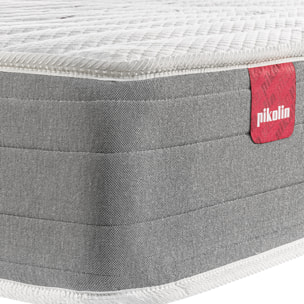 Colchón Muelles Ensacados y Visco | 23CM | Firmeza media-alta | Reversible Doble Cara | Máxima calidad | Troas Compact